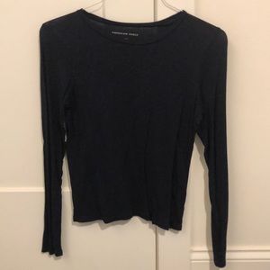 navy long sleeve tee